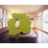 Liz's Living Room by Alex Clausen, 2006, enamel on paper mounted on aluminum, sold Nov 2023