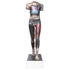 Untitled (Figure) by Dan Corbin, 1993, mixed media sculpture, sold Nov 2023