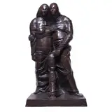 Ruth and Naomi by Leonard Baskin, 1978, bronze sculpture, sold Nov 2023