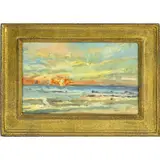 Sunrise by Pam Sheehan, oil on museum board, sold Nov 2023