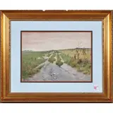 Sheep in a Pasture by Stanley Louis Rubens, watercolor, sold Nov 2023