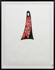 Untitled by Marvin Oliver, 1996, serigraph, sold Nov 2023