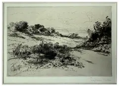 Windmill Hill by Francis Seymour Haden, drypoint etching, sold Oct 2026