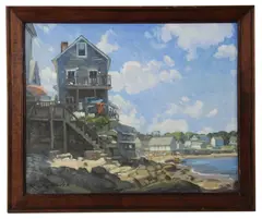 Front Beach" Rockport by Ken Knowles, oil on board, sold Oct 2026