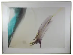 abstract by Paul Jenkins, watercolor, sold Oct 2026