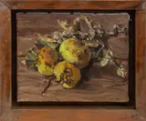 Apples on a Small Branch by Christopher Bramham, 2004, Oil on Canvas, sold Mar 2025