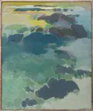 Ledges by Ainslie Burke, Oil on Canvas, sold Mar 2025