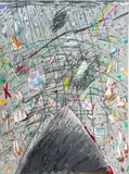 Abstract Composition by Elfi Schuselka, Mixed Media on Paper, sold Mar 2025