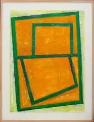 Untitled by Bruce Cunningham, 1987, Acrylic on Paper, sold Mar 2025
