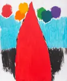 Abstract Composition by Domenick Capobianco, Acrylic on Panel, sold Mar 2025