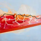 The Race by Eva Bouzard-Hui, Acrylic on Canvas, sold Mar 2025