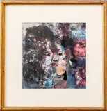 Untitled (Face) by Patricia Nix, Mixed Media on Paper, sold Mar 2025