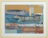 Abstract Composition by Joan Hyde Shapiro, Mixed Media Collage, sold Mar 2025