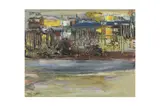 Abstract LandscapeOil on paper, framed and glazedSigned to lower left corner34cm high x 43cm wide陳蔭羆 抽象風景油彩紙本 鏡框 by George Chann, oil, offered Nov 2022