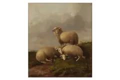 Untitled by Thomas Sidney Cooper, oil on canvas, offered Nov 2022