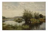 Untitled by Benjamin Williams Leader, oil on board, offered Nov 2022
