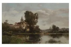 Untitled by Maurice Levis, oil on canvas, offered Nov 2022