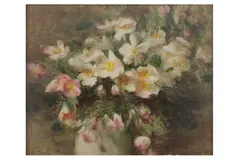 Untitled by Arthur Hacker, oil on canvas, offered Nov 2022