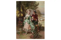 Untitled by Cesare Auguste Detti, oil on canvas, offered Nov 2022