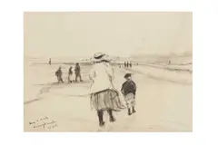 Untitled by Max E. Kirsch, 1913, oil, offered Nov 2022