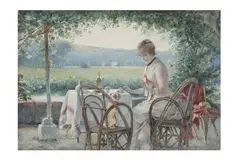 Untitled by William Henry Lippincott, watercolour and gouache, offered Nov 2022