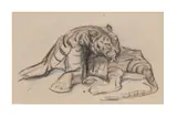 Untitled by Elsie Marion Henderson, charcoal and pastel, offered Nov 2022