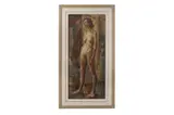 Female nude by Constance Ann Parker, oil on canvas, offered Oct 2022