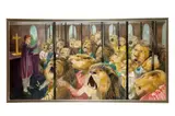 Daniel in the lions by Antony Bates, Oil on boardSigned Antony Bates lower left80cm x, offered Oct 2022