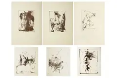 Six etchings by Ralph Steadman, etching, offered Oct 2022