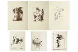 Six etchings by Ralph Steadman, etching, offered Oct 2022