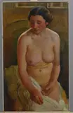 Female nude by Giorgio Matteo Aicardi, Oil on canvas board, offered Nov 2020