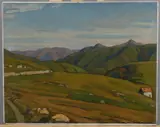 Genoa 1960 by Giorgio Matteo Aicardi, Oil on panel, sold Nov 2020