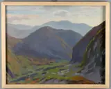 Mountains Genoa by Giorgio Matteo Aicardi, Oil on panel, offered Nov 2020