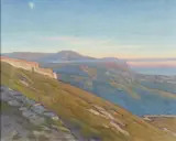 Tramonto d'autunno by Giorgio Matteo Aicardi, Oil on panel, offered Nov 2020