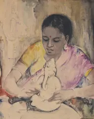 Ganapati by Sarkis Katchadourian, Watercolour, offered Nov 2020