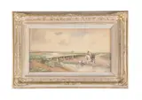 Farmers by Claude Hayes, Pencil and watercolour heightened with bodycolour, offered Nov 2020