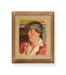 Untitled by Percy Horton, Oil on Canvas, sold Nov 2020