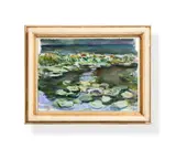 WaterliliesWatercolourIndistinctly signed and dated 05 lower left28 x 39cm (11 x 15¼ in.) by Anthony Bream, watercolor, sold Nov 2020