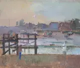 RyeOil on canvas laid down to boardSigned lower left29.5 x 35cm (11½ x 13¾ in.)Condition Report: In good original condition.Condition Report Disclaimer by Frederick Cuming, oil, sold Oct 2020