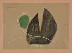 Untitled by Michael Broido, 2012, gouache and collage on card, offered Oct 2020