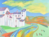 Dream Landscape I by Harry Weinberger, oil, sold Oct 2020