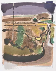 Towards the Vale by Simon Palmer, oil, sold Oct 2020