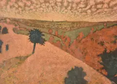 Valley by Simon John Garden, oil, sold Oct 2020