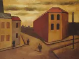 On the Edge by Martin Kane, 1991, oil, sold Oct 2020