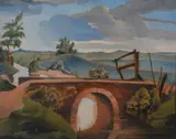Norfolk landscape by Walter James Steggles, 1933, oil, sold Oct 2020