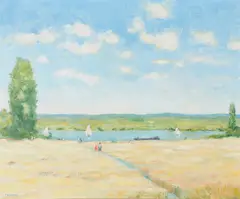 Field of Wild FlowersOil on canvasSigned lower left 51 x 61cm (20 x 24 in.)Provenance:Richmond Gallery, London (no by William Foreman, oil, offered Oct 2020