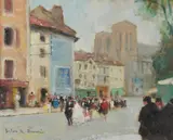 The WeddingOil on canvas Signed lower left; signed verso 22 x 18cm (8½ x 7 in.)Provenance:W.B by Jules Rene Herve, oil, sold Oct 2020