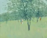 Summer (Meadow Landscape with Figures)Oil on canvas43 x 53cm (16¾ x 20¾ in.)Provenance:Frost & Reed Ltd., London (no by Andre Gisson, Oil on canvas43 x, sold Oct 2020