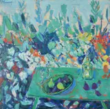 Jardin du Cap MartinOil on canvas Signed upper right; signed and titled verso120 x 120cm (47 x 47 in.)Condition Report: The canvas is not relined by Roger Limouse, oil, sold Oct 2020
