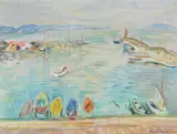 Port de Saint Tropez by Charles Camoin, oil, offered Oct 2020
